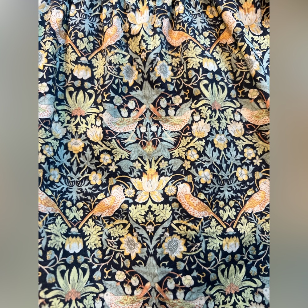WHYRED Stockholm Liberty-Style Bird Print Blouse Scandinavian Art Nouveau Floral - Picture 9 of 16